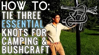 How to Tie 3 Essential Knots for Bushcraft and Camping | Tying the Ray Mears Tarp Knots