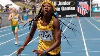 Cha'iel Johnson Runs Crazy 55.8 In 13-Year-Old 400m!