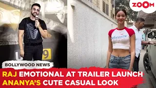 Raj Kundra gets EMOTIONAL at the 'UT 69' trailer launch | Ananya Panday WAITS & poses for paps