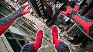 Spiderman Parkour POV - Late For A Date