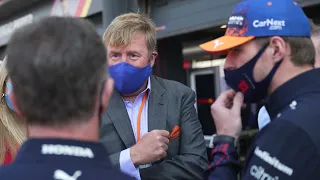 Max Verstappen meets King Willem Alexander of The Netherlands