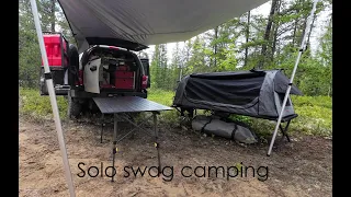 Solo swag camping