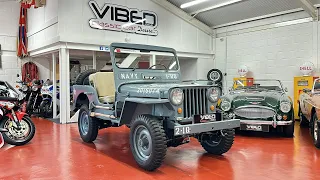 A Willys Jeep CJ-3A 1953 Fully Restored 2015 in Private Car Collection For Last 7 Years - FOR SALE!