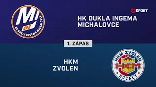 1. zápas štvrťfinále play-off Michalovce – Zvolen 5:0 (HIGHLIGHTY)