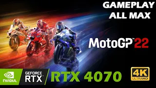 MotoGP 22 PC GAMEPLAY  | RTX 4070 | i5 13600k | ULTRA settings 4K