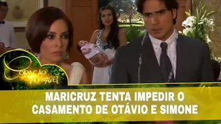 Coração Indomável - Maricruz tenta impedir o casamento de Otávio e Simone