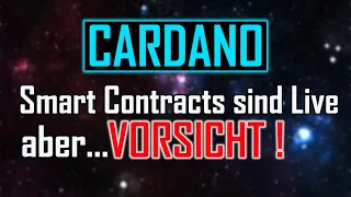 CARDANO Smart Contracts sind live aber VORSICHT | Krypto News