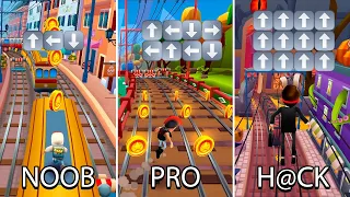 Noob vs Pro vs Hacker... Subway Surfers