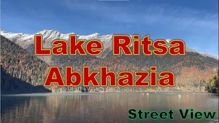 Lake Ritsa Abkhazia is the main pearl of the Abkhazian mountains Озеро Рица Абхазия