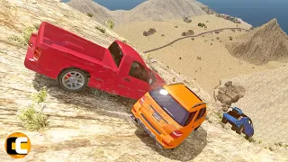 GTA 4 Cliff Drops Crashes with Real Cars mods #55 | Odycrash