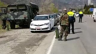 კარანტინის რეჟიმი თბილისის შემოსასვლელებთან