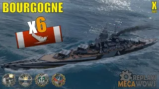 Bourgogne 6 Kills & 188k Damage | World of Warships Gameplay
