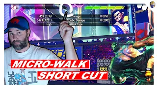 How to micro walk in Street Fighter 6. Ryu micro walk SF6. [Street Fighter 6]