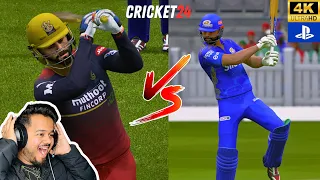 MI vs RCB IPL 2024 T20 MATCH IN CRICKET 24 | TECHSTORM GAMERS