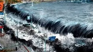 Incredible footage of  Incoming Tsunami Japan