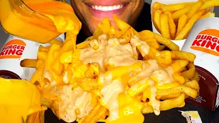 ASMR BURGER KING MUKBANG ANIMAL STYLE FRIES | EXTRA CHEESY | EATING SHOW | TALKING REVIEW MESSY