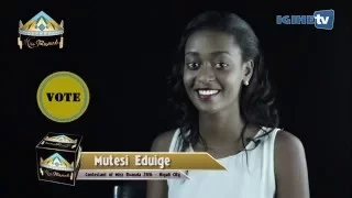 Mutesi Eduige for Miss Rwanda 2016