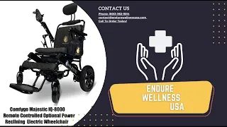 Comfygo IQ8000 Electric Wheelchair With Power Reclining Capability