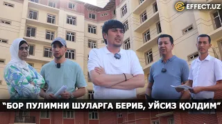 ТОШКЕНТДА КАДАСТРСИЗ УЙЛАР МАШМАШАСИ: МЧЖ ВАКИЛЛАРИ ФУҚАРОЛАРГА ВАЪДА БЕРДИ – EFFECT.UZ