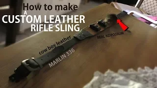 How to make a custom leather rifle sling