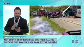 Acontece enterro vítimas do acidente entre ônibus e caminhão no interior de SP