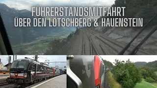 Mit einem SIM-Güterzug von SBB Cargo International über den Lötschberg & Hauenstein