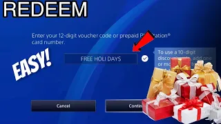 How to Redeem HOLIDAY PSN CODES! (Step by step)