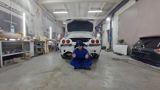 Nissan skyline R33. Серия №2 Сварка. Воскрешение уличного бойца.