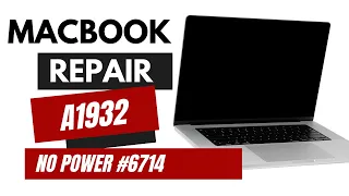 2018 A1932 MacBook with no power. Let's see if we can save it!