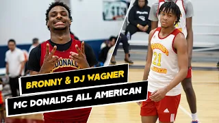 Bronny James,  DJ Wagner, Justin Edwards go off at MC Donalds All American 😳