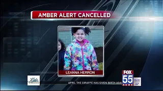 Update: Amber Alert for 5 year-old girl cancelled