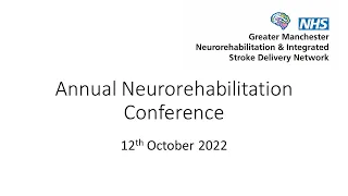 Where next for Neuro-Rehab Innovation? - Professor Andrew Bateman