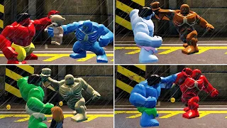 All Big Fig Hulk Characters in Fight Scene in LEGO Marvel Super Heroes