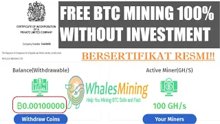 NEW FREE BITCOIN MINING 100% 0 INVESTMENT | FREE 100 GHS + 120 LITOSHI BONUS!