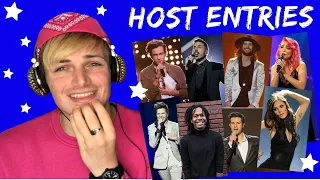 ALL Eurovision Hosts' Entries // REACTION // 1956-2020