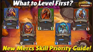 What to Level First? New Mercs Skills and Items Priority Guide! - Hearthstone Mercenaries Tips