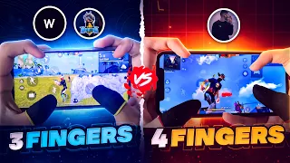 [ 3 Finger vs 4 Finger ] 😵‍💫 - Which Claw is Better For You ?? | 3 Finger Custom HUD Free Fire