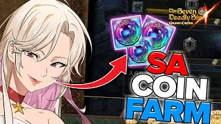 How To Farm Super Awakening Coins!! The Best Team Guide (NEEDS A BUFF THOUGH) | 7DS: Grand Cross