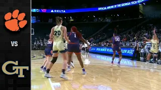 Clemson vs. Georgia Tech Women's Basketball Highlight (2021-22)