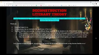 Deconstruction in Dracula, Group D (as in Dracula) Presentation