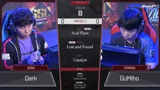 [2018 GSL Season 3] Code S Ro.16 Group B Match1 Dark vs GuMiho