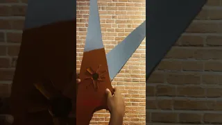 Made a giant scissors