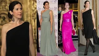 Princess Mary of Denmark's BEST Stunning One Shoulders Gown Collection