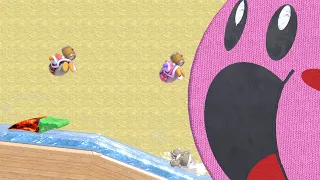 SSBU - Three level 9 CPU Dededes vs. Kirby World Eater