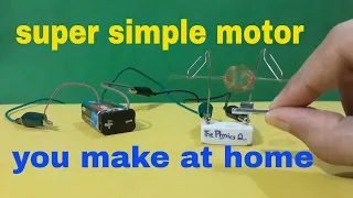 Super simple DC Motor at home || experiment in Urdu/Hindi