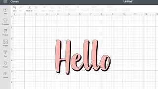 How to create a offset text shadow in Cricut Design Space