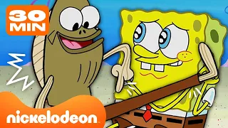 SpongeBob | Najlepsze 30 minut z Fredem Rybką! 🐟 | Nickelodeon Polska