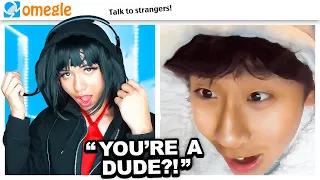 Strangers React to Being CATFISHED Omegle!