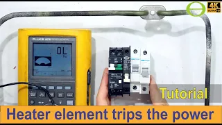 Why a faulty dishwasher heater element trips the Earth Leakage Breaker/Residual Current Device (RCD)