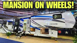 MANSION ON WHEELS! Redwood Luxury Fifth Wheel RV! 4120GK